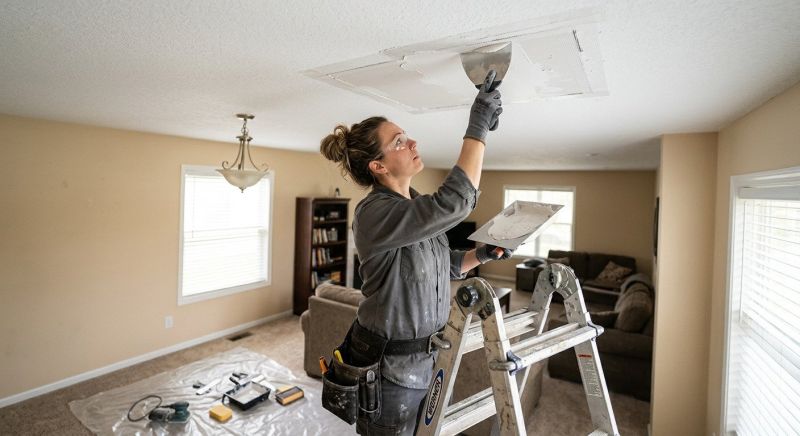 Ceiling Drywall Repair in Alpharetta, GA