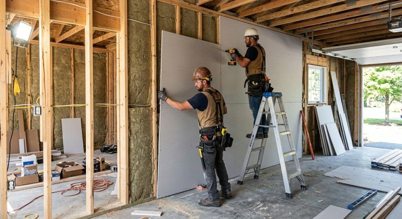 Garage Drywall Replacement in Wilmington, NC
