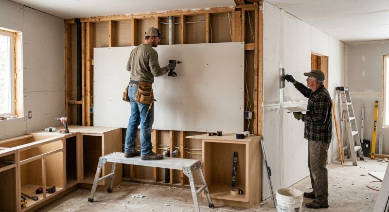 Kitchen Drywall Installation in Conroe, TX