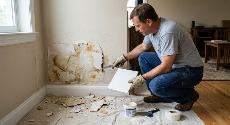 Basement Drywall Repair in Conroe, TX