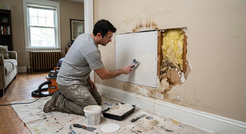 Basement Drywall Repair in Wilmington, NC