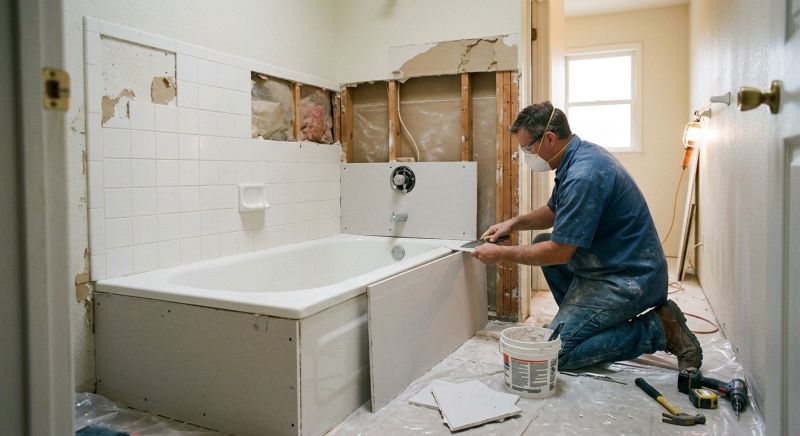 Bathroom Wall Patching in Kansas City, KS