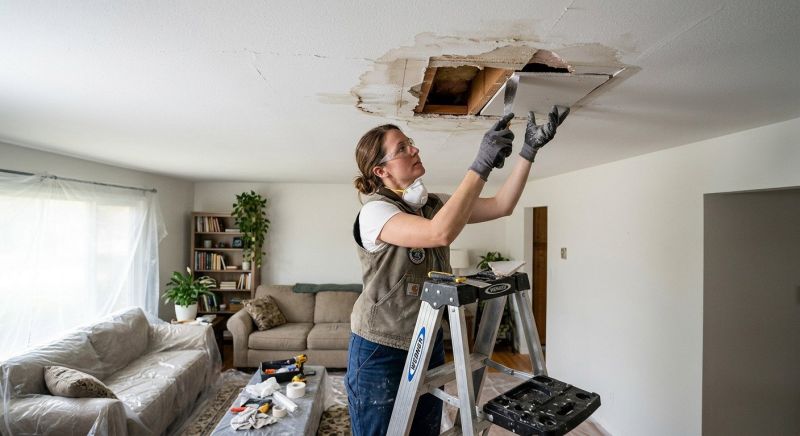 Ceiling Water Damage Repair in Wilmington, NC