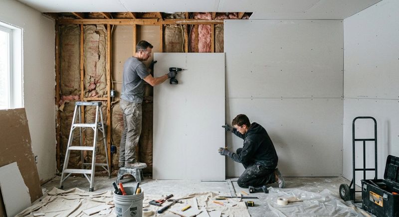 Garage Drywall Replacement in Kansas City, MO