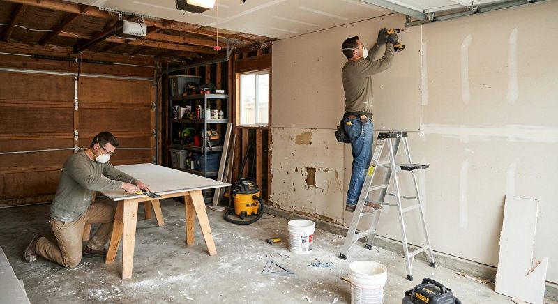 Garage Wallboard Installation in Denver County, CO