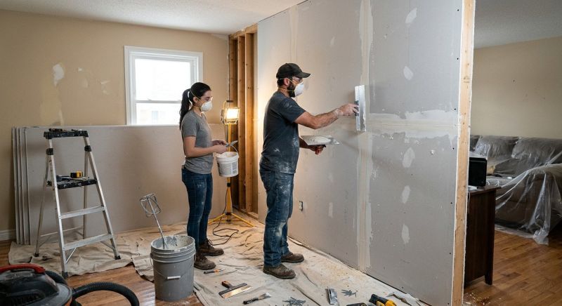 House Drywall Installation in Kansas City, KS
