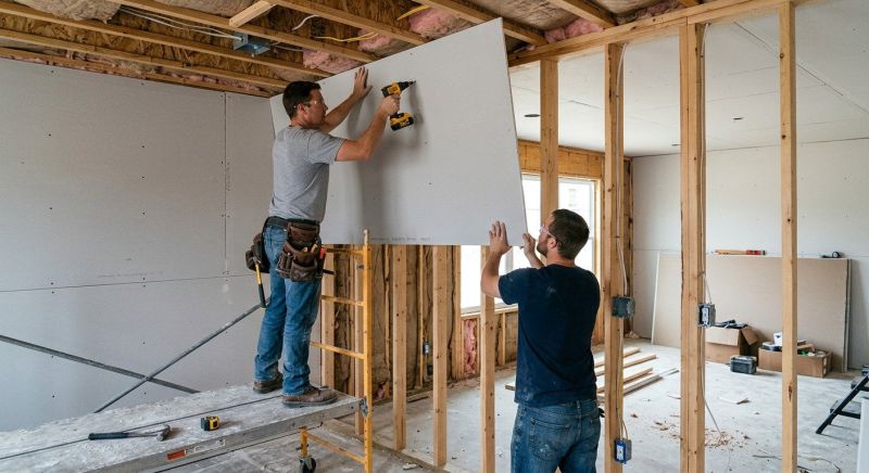 House Drywall Installation in Overland Park, KS
