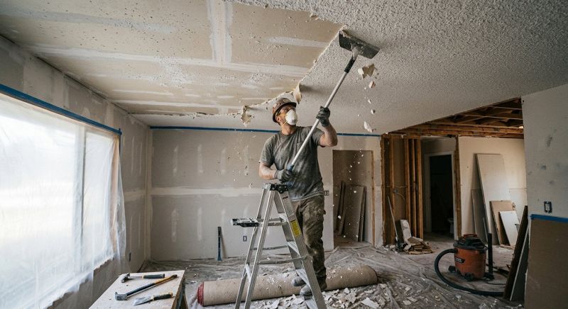 Knockdown Ceiling Removal in Saint Paul, MN