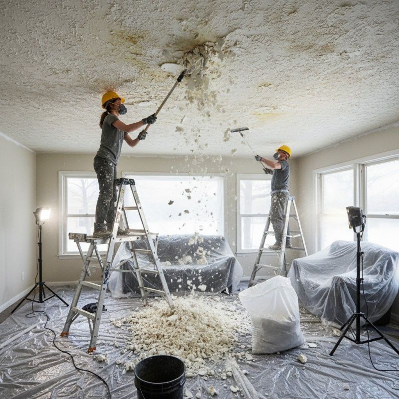 Knockdown Ceiling Removal in Boulder, CO