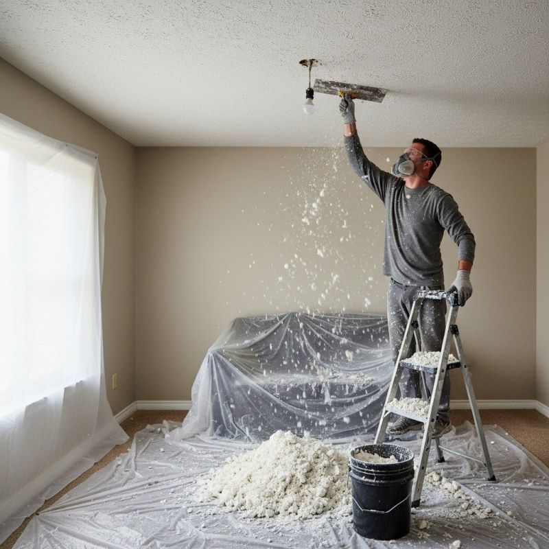 Knockdown Ceiling Removal in Temecula, CA