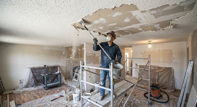 Textured Ceiling Scraping in Kansas City, KS