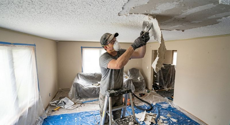 Textured Ceiling Scraping in Kansas City, KS